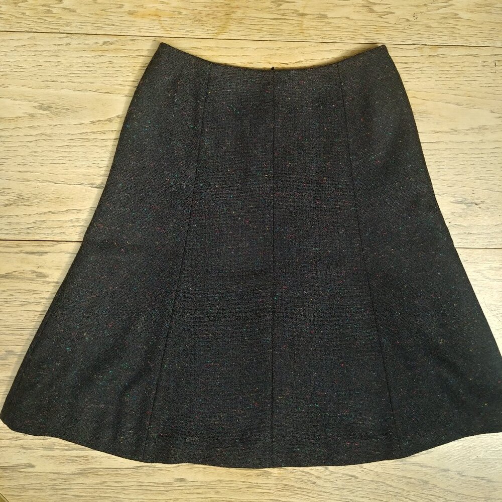 Mackintosh Philosophy 100% wool made in Japan dark navy blue flecked skirt 38